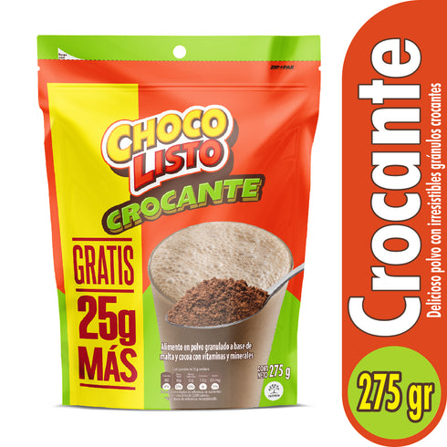 CHCOLISTO 275G CROCANTE EXTRACONTENIDO